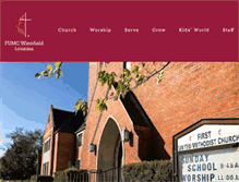 Tablet Screenshot of fumcwinnfield.com